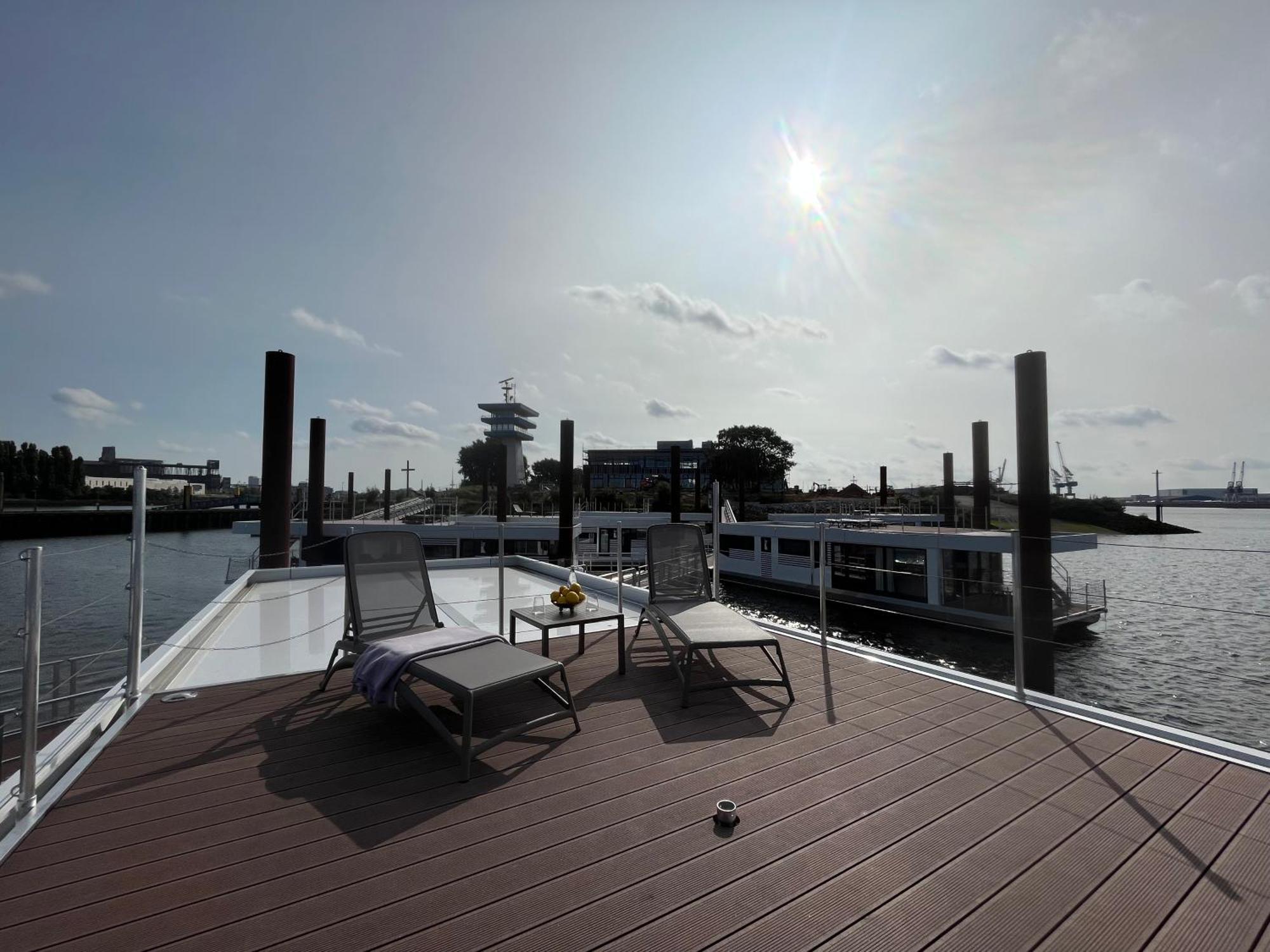 Hausboote Am Lankenauer Hoeft Bremen Luaran gambar