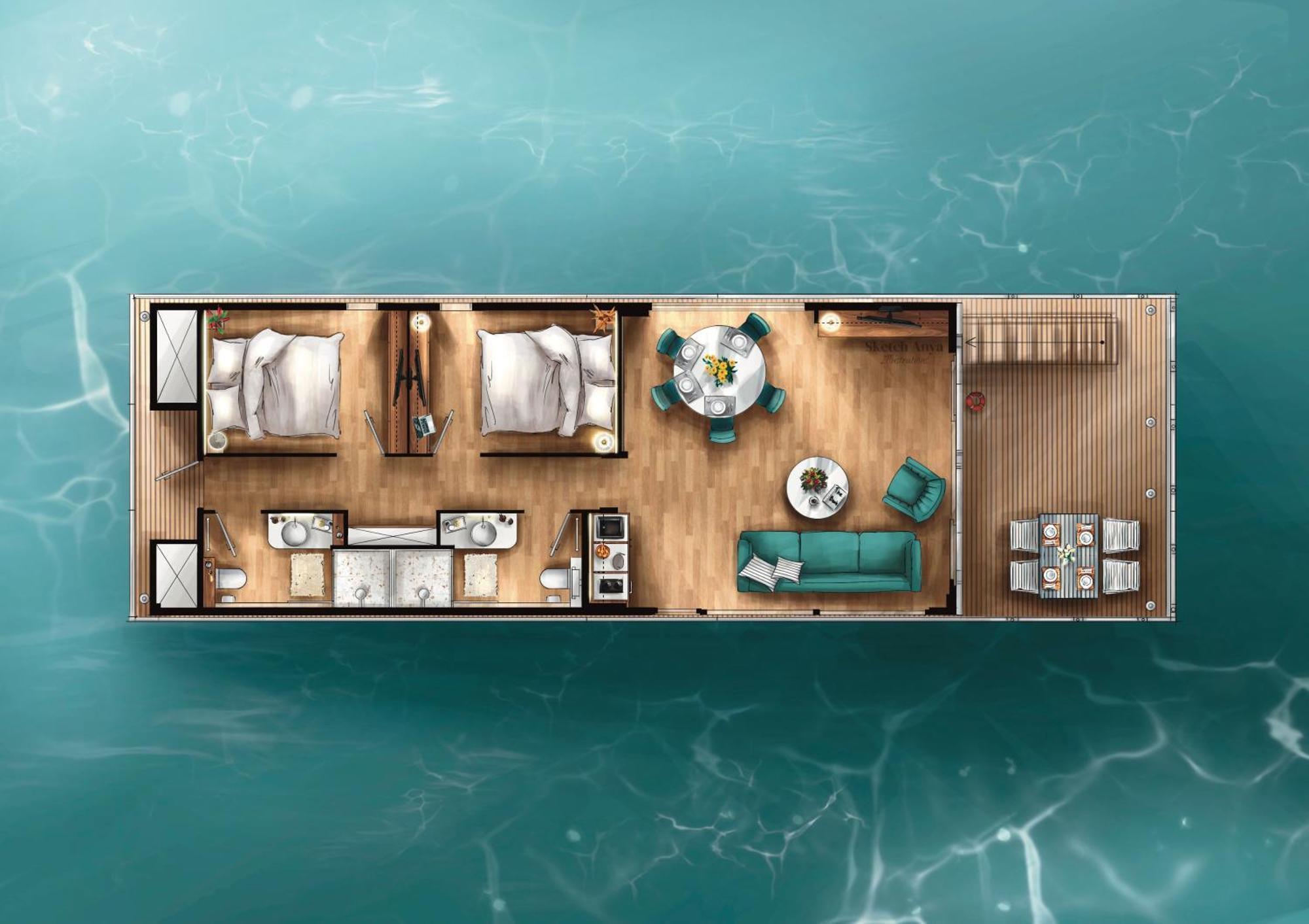Hausboote Am Lankenauer Hoeft Bremen Luaran gambar